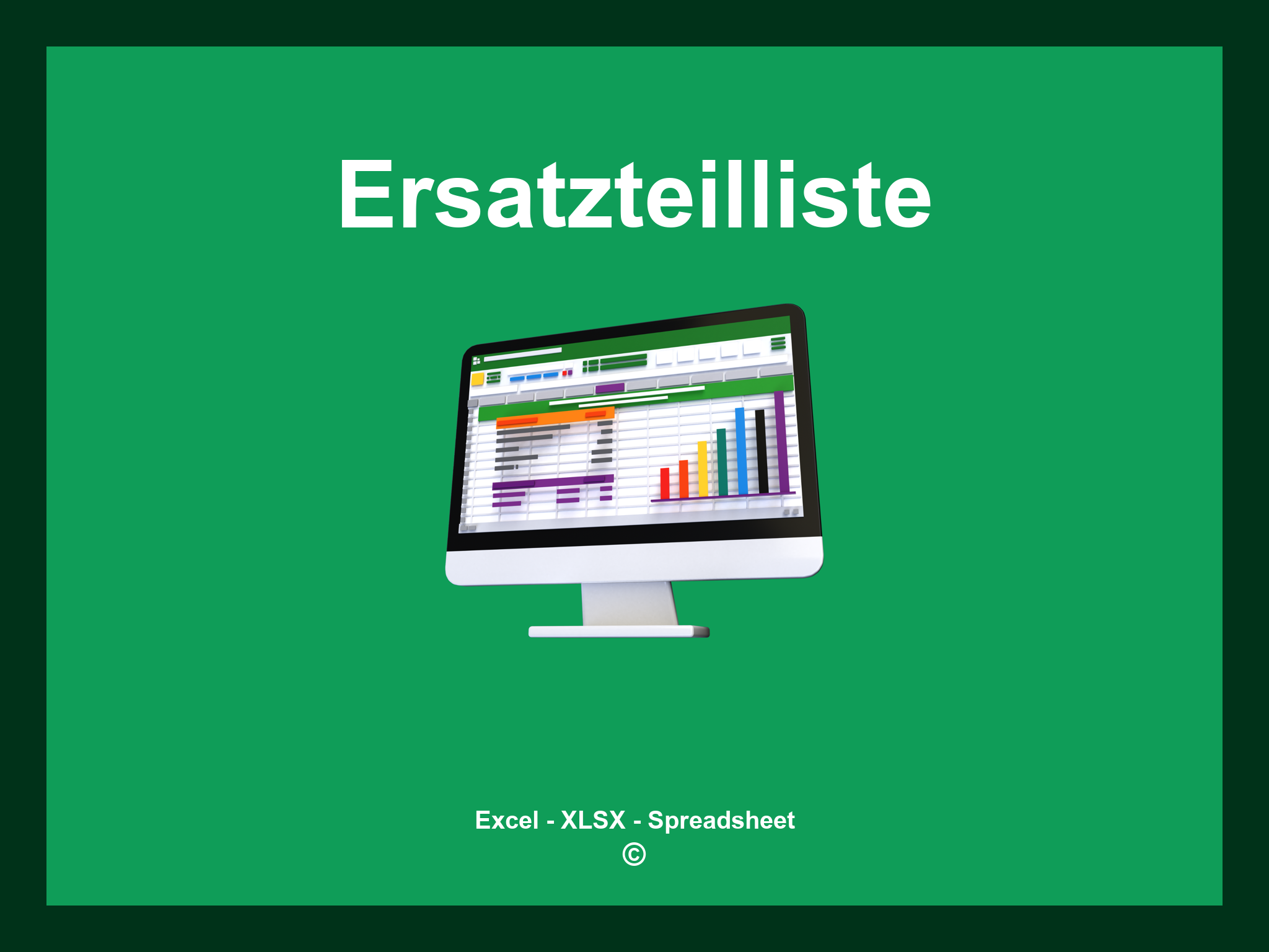 Ersatzteilliste Excel Vorlage
