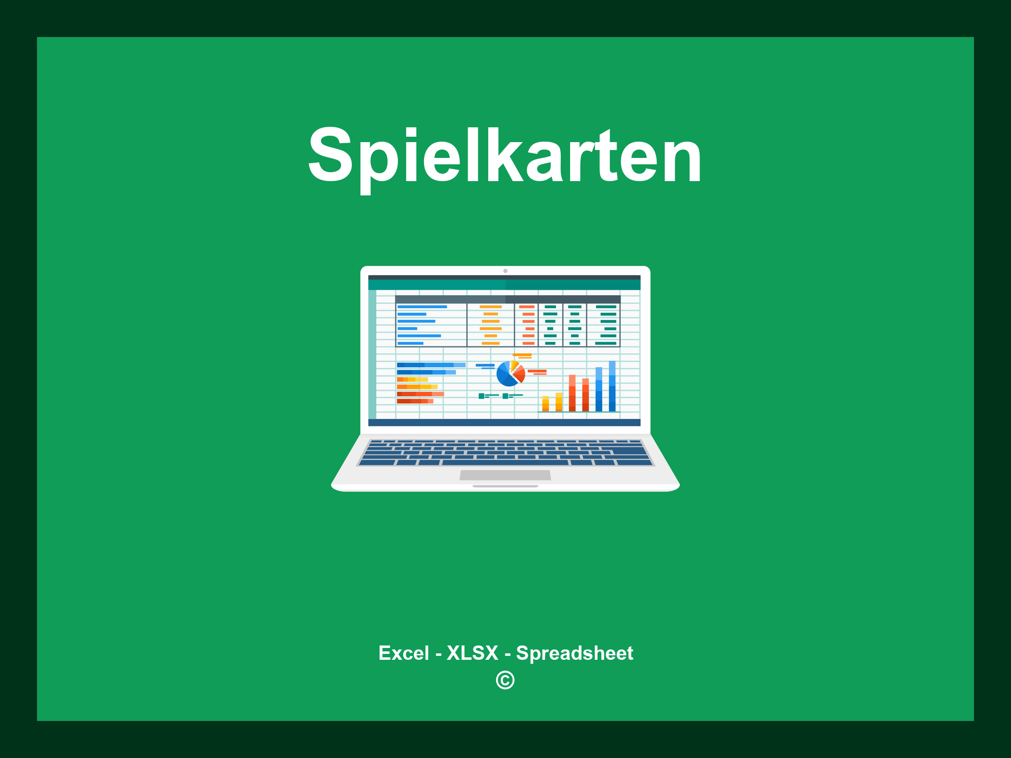 Spielkarten Vorlage Excel